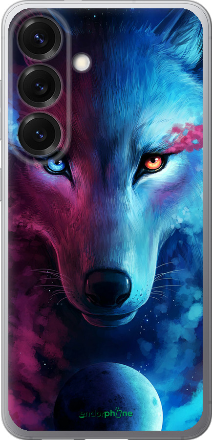 Силіконовий чехол Арт-вовк для Samsung Galaxy S25 - 3999u-3804 изображение 