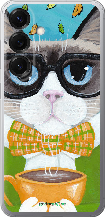 Силиконовый чехол Cat&Coffee для Samsung Galaxy S25 - 4053u-3804 изображение 