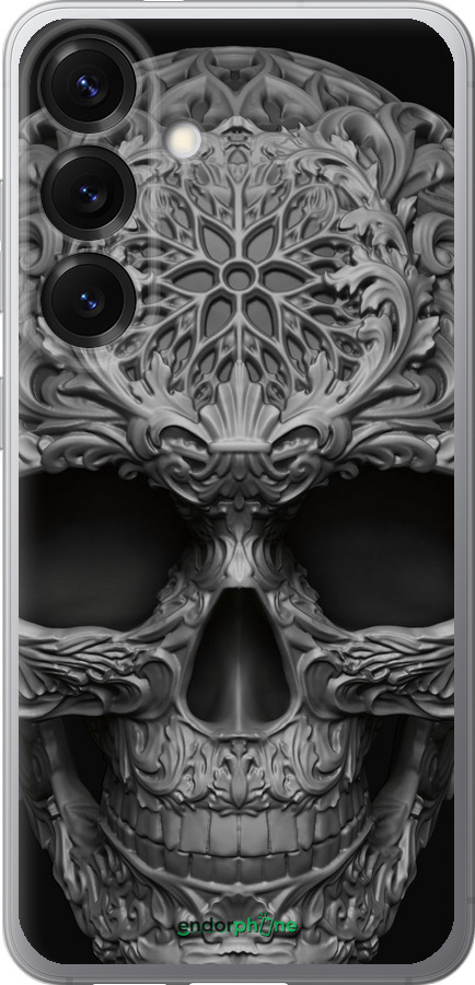 Силиконовый чехол skull-ornament для Samsung Galaxy S25 - 4101u-3804 изображение 