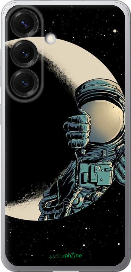 Силиконовый чехол Астронавт для Samsung Galaxy S25 - 4134u-3804 изображение 