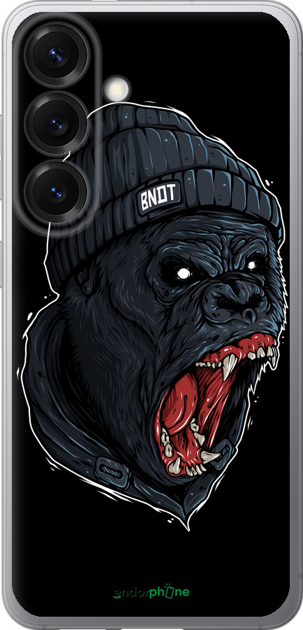 Силиконовый чехол Обезьяна в ярости для Samsung Galaxy S25 - 4137u-3804 изображение 
