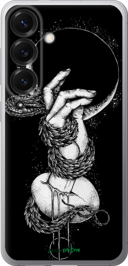 Силиконовый чехол Змея в руке для Samsung Galaxy S25 - 4149u-3804 изображение 