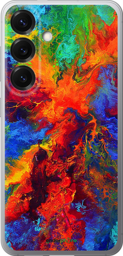 Силиконовый чехол Акварель на холсте для Samsung Galaxy S25 - 4150u-3804 изображение 