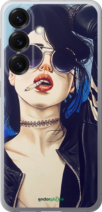 Силиконовый чехол Девушка на стиле для Samsung Galaxy S25 - 4151u-3804 изображение 