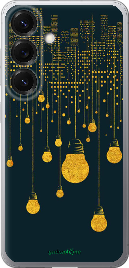 Силиконовый чехол Иллюстрация ночного города для Samsung Galaxy S25 - 4162u-3804 изображение 