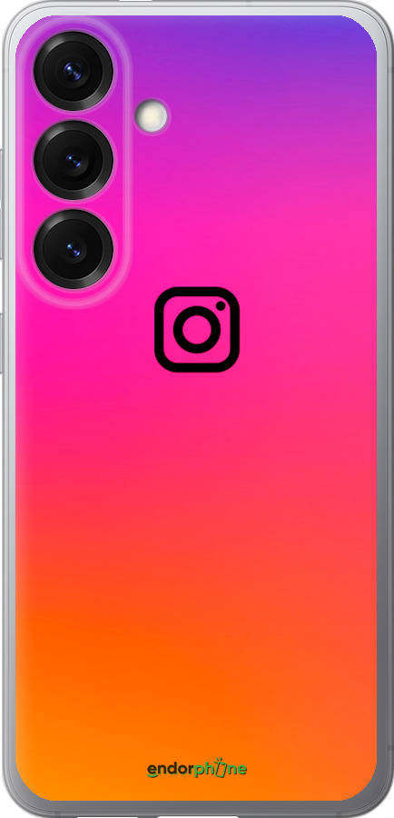 Силиконовый чехол Instagram для Samsung Galaxy S25 - 4273u-3804 изображение 