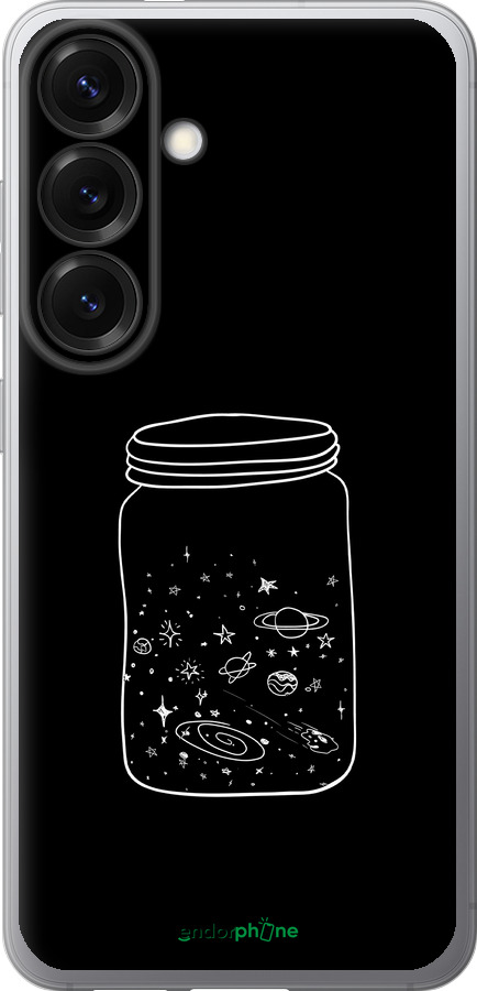 Силиконовый чехол Космос в банке для Samsung Galaxy S25 - 4297u-3804 изображение 