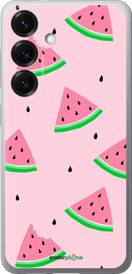 Силиконовый чехол Розовый арбуз для Samsung Galaxy S25 - 4314u-3804 изображение 