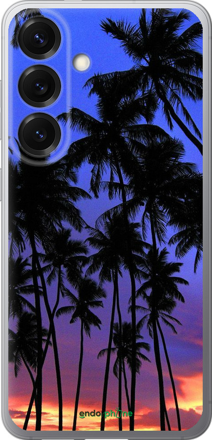 Силиконовый чехол Пальмы для Samsung Galaxy S25 - 4324u-3804 изображение 