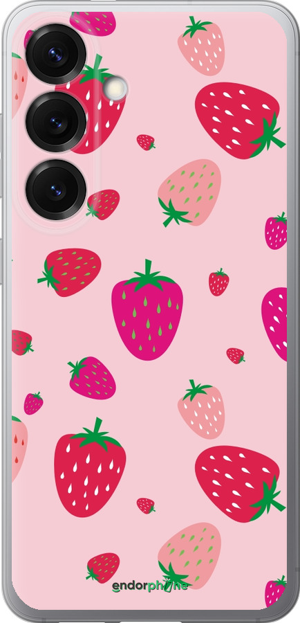 Силіконовий чехол Полунички для Samsung Galaxy S25 - 4332u-3804 изображение 