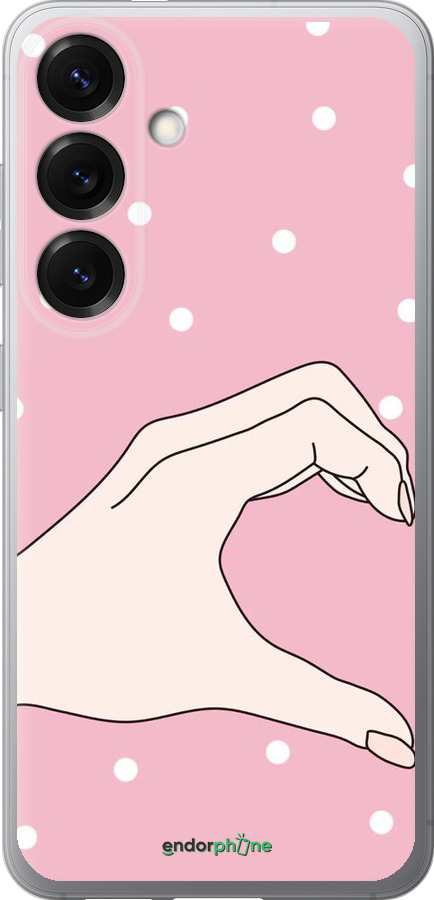 Силіконовий чехол Половинка серця для Samsung Galaxy S25 - 4340u-3804 изображение 