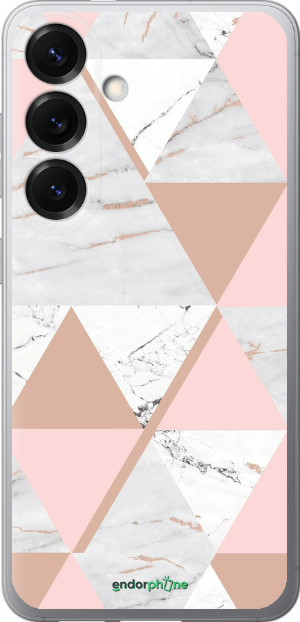 Силиконовый чехол Мраморная симметрия для Samsung Galaxy S25 - 4344u-3804 изображение 
