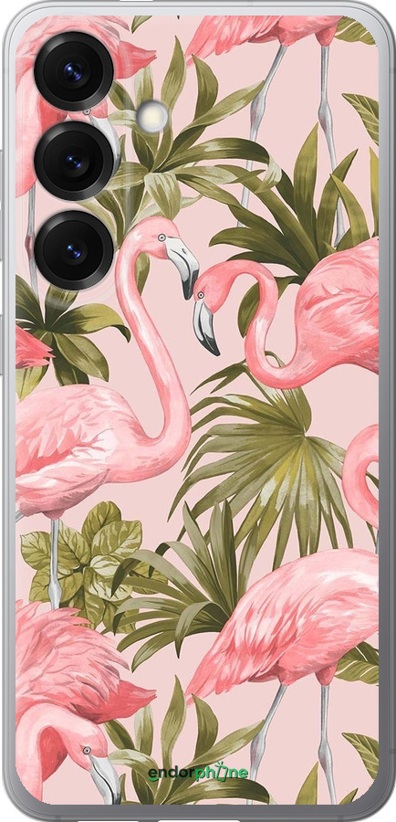 Силиконовый чехол фламинго 2 для Samsung Galaxy S25 - 4360u-3804 изображение 