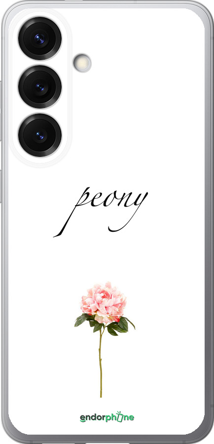Силіконовий чехол Півонія для Samsung Galaxy S25 - 4366u-3804 изображение 