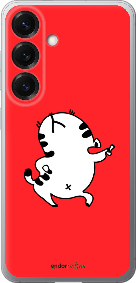 Силиконовый чехол Котик для Samsung Galaxy S25 - 4577u-3804 изображение 
