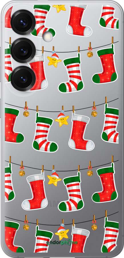 Силиконовый чехол Новогодний 9 для Samsung Galaxy S25 - 4622u-3804 изображение 