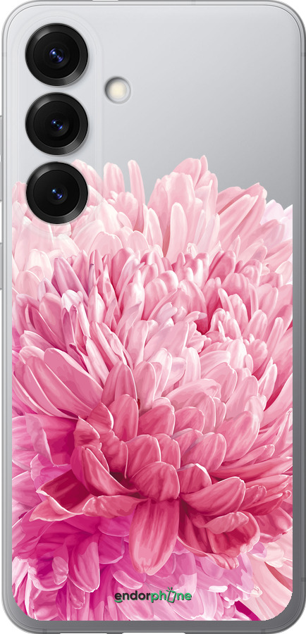 Силіконовий чехол Хризантема для Samsung Galaxy S25 - 4666u-3804 изображение 