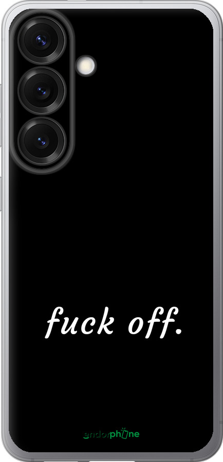 Силіконовий чехол Fuck off для Samsung Galaxy S25 - 4731u-3804 изображение 