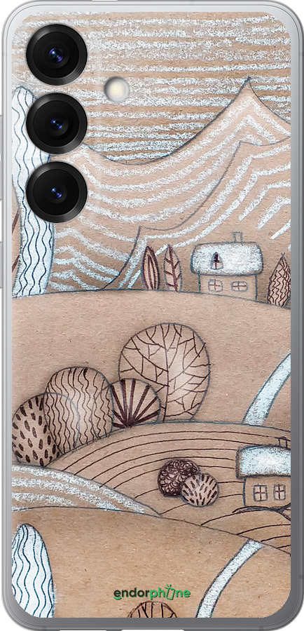 Силиконовый чехол Сказочные холмы для Samsung Galaxy S25 - 4749u-3804 изображение 
