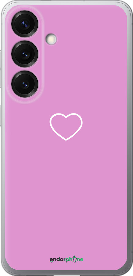Силиконовый чехол Сердце 2 для Samsung Galaxy S25 - 4863u-3804 изображение 
