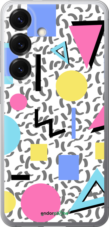 Силиконовый чехол Color shapes для Samsung Galaxy S25 - 4893u-3804 изображение 