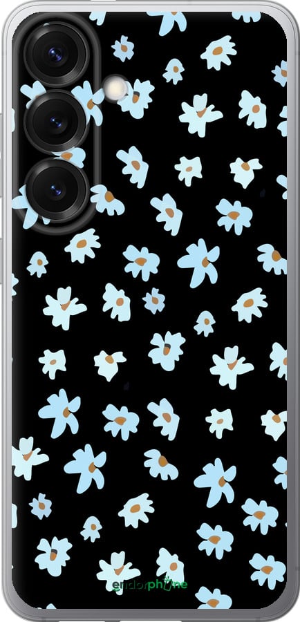 Силиконовый чехол Цветочный для Samsung Galaxy S25 - 4900u-3804 изображение 