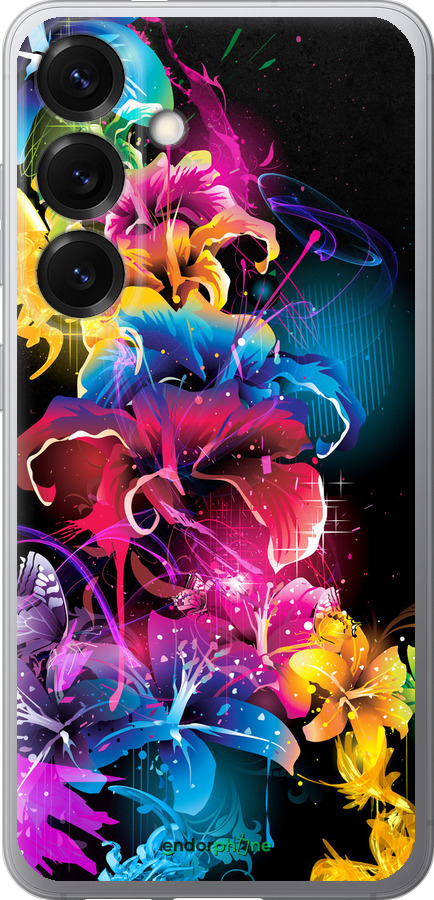 Силіконовий чехол Абстрактні квіти для Samsung Galaxy S25 - 511u-3804 изображение 