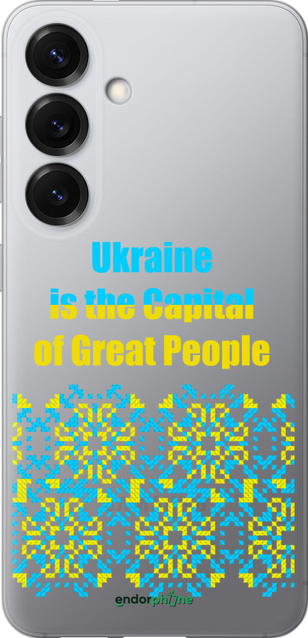 Силиконовый чехол Ukraine для Samsung Galaxy S25 - 5283u-3804 изображение 