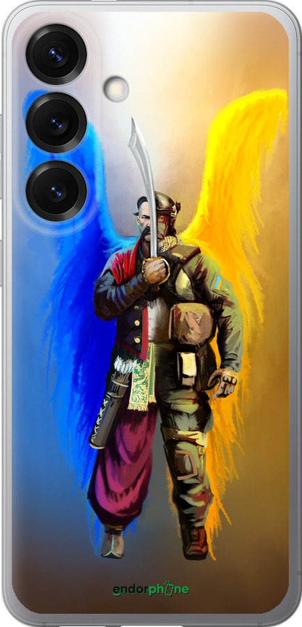 Силиконовый чехол Воин-Ангел для Samsung Galaxy S25 - 5317u-3804 изображение 