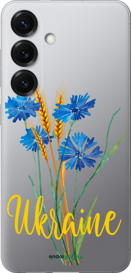 Силиконовый чехол Ukraine v2 для Samsung Galaxy S25 - 5445u-3804 изображение 