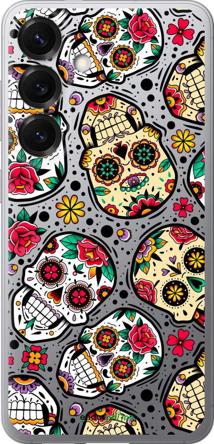 Силиконовый чехол Черепа для Samsung Galaxy S25 - 5471u-3804 изображение 
