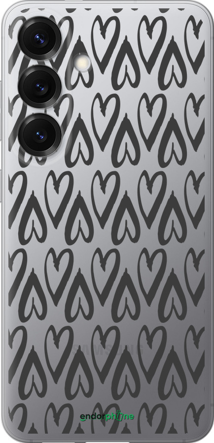 Силіконовий чехол Серця v2 для Samsung Galaxy S25 - 5497u-3804 изображение 
