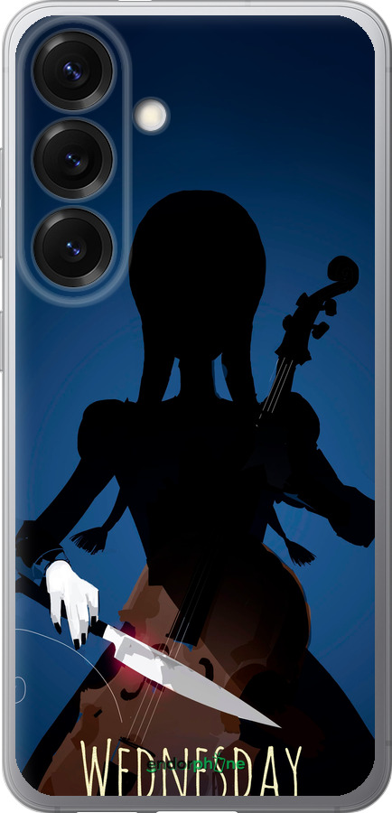 Силіконовий чехол Wednesday для Samsung Galaxy S25 - 5515u-3804 изображение 