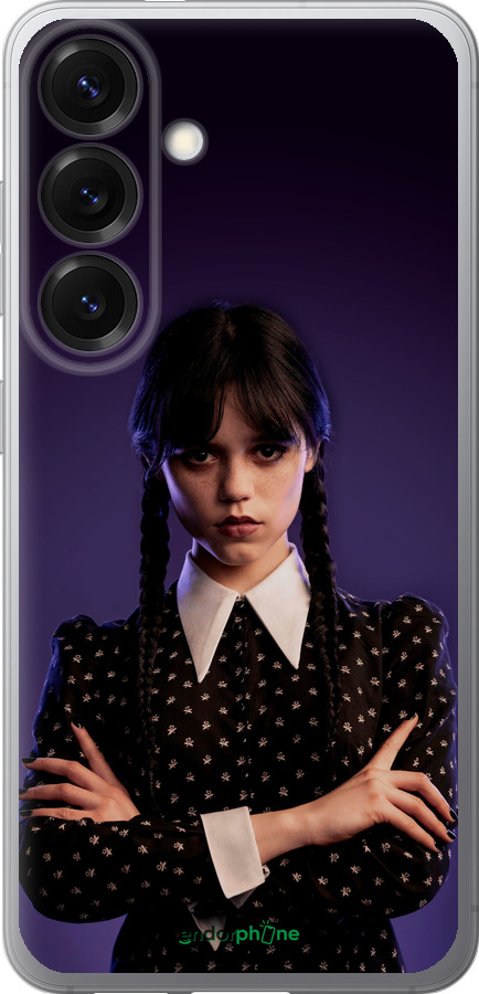 Силиконовый чехол Wednesday v3 для Samsung Galaxy S25 - 5517u-3804 изображение 