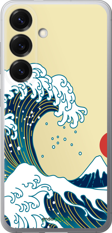 Силіконовий чехол Японські хвилі для Samsung Galaxy S25 - 5533u-3804 изображение 