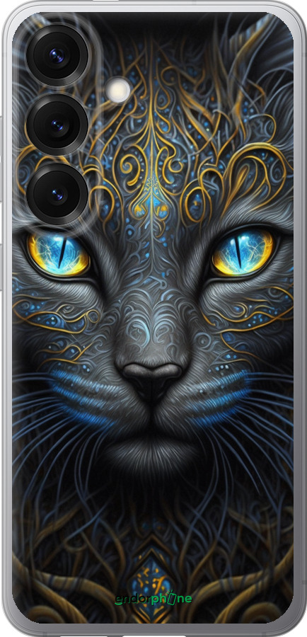 Силиконовый чехол Кошка для Samsung Galaxy S25 - 5548u-3804 изображение 