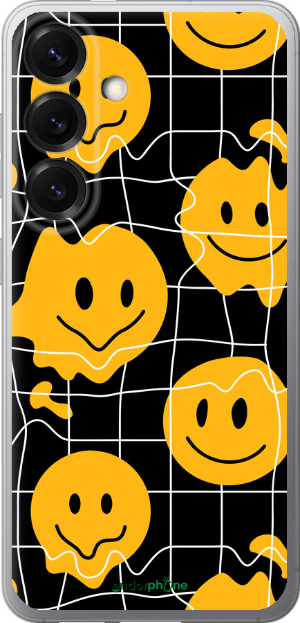 Силиконовый чехол Смайлы v3 для Samsung Galaxy S25 - 5623u-3804 изображение 
