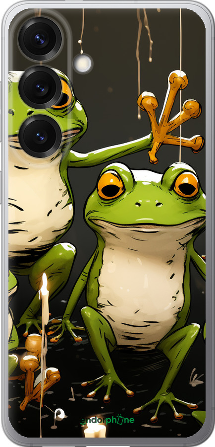 Силиконовый чехол Жабки 2 для Samsung Galaxy S25 - 5657u-3804 изображение 