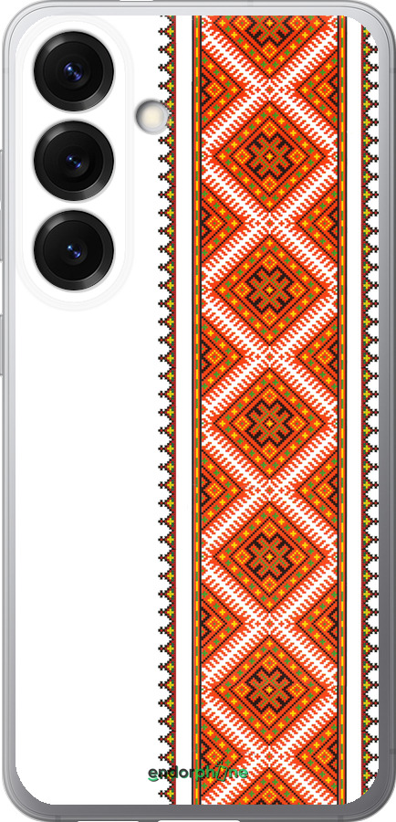 Силиконовый чехол Вышиванка 25 для Samsung Galaxy S25 - 593u-3804 изображение 