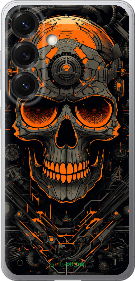 Силиконовый чехол Череп для Samsung Galaxy S25 - 5952u-3804 изображение 