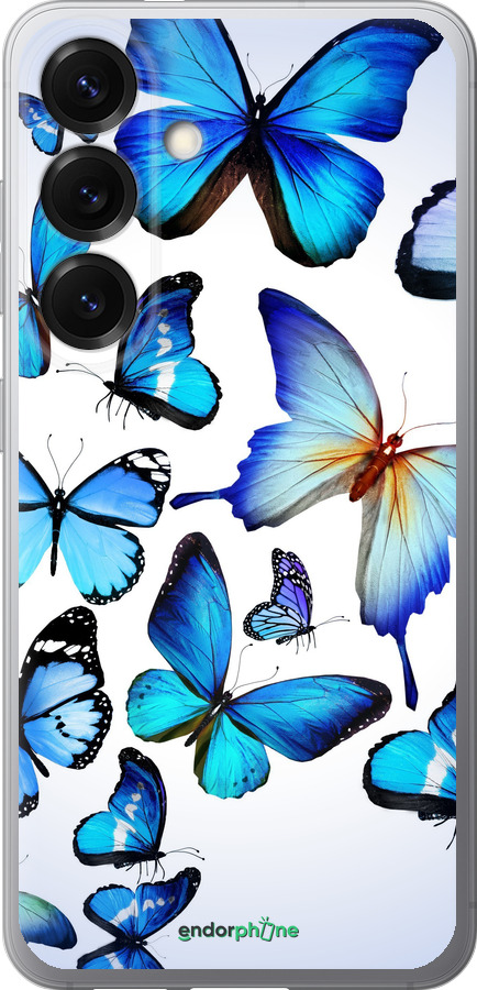 Силиконовый чехол Бабочки для Samsung Galaxy S25 - 6023u-3804 изображение 