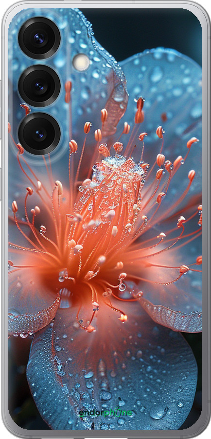Силиконовый чехол Роса на цветке для Samsung Galaxy S25 - 6039u-3804 изображение 