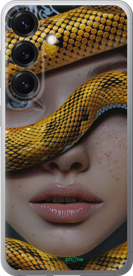Силиконовый чехол Объятия змеи для Samsung Galaxy S25 - 6081u-3804 изображение 