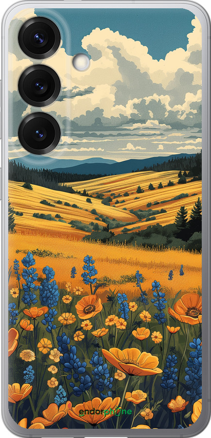 Силиконовый чехол Украинское поле для Samsung Galaxy S25 - 6082u-3804 изображение 