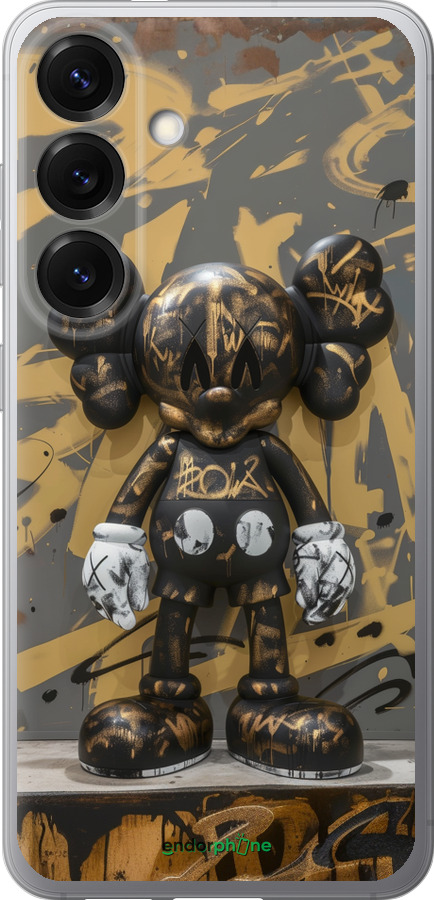 Силіконовий чехол Bronze kaws для Samsung Galaxy S25 - 6097u-3804 изображение 