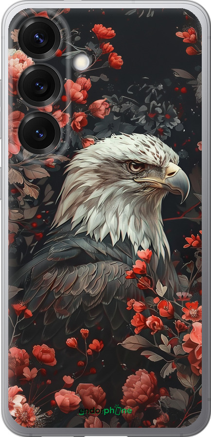 Силиконовый чехол Цветочный страж для Samsung Galaxy S25 - 6102u-3804 изображение 