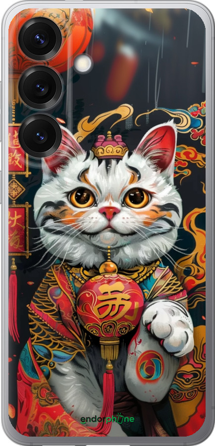 Силиконовый чехол China Cat v2 для Samsung Galaxy S25 - 6135u-3804 изображение 