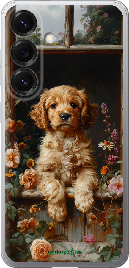 Силиконовый чехол Щенок cocker spaniel для Samsung Galaxy S25 - 6136u-3804 изображение 