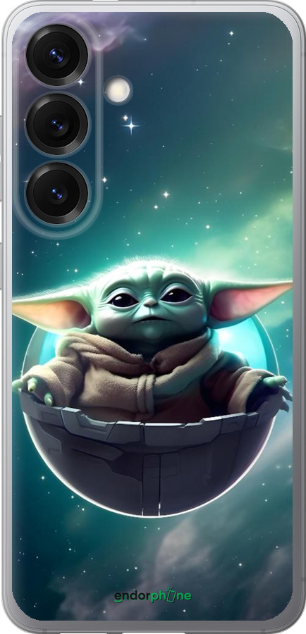 Силиконовый чехол Малышь йода для Samsung Galaxy S25 - 6294u-3804 изображение 
