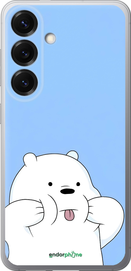 Силіконовий чехол Милий ведмедик для Samsung Galaxy S25 - 6357u-3804 изображение 